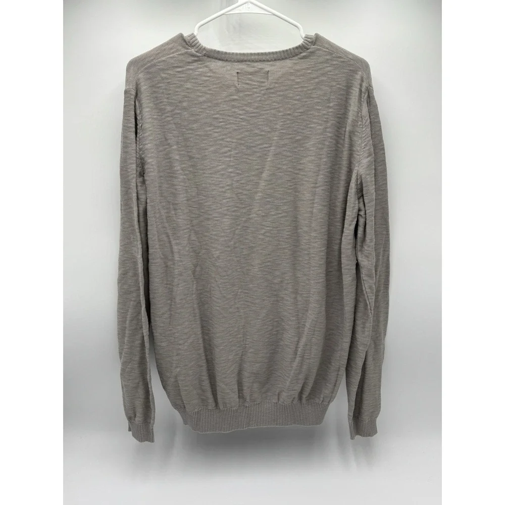 True Religion Men's Crewneck Sweater XL Gray Lightweight Knit Pullover‎